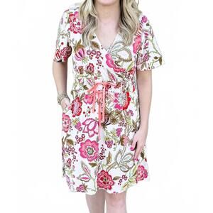 NEW SPARTINA 449 lea jersey dress in callawassie jacobean